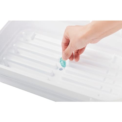 伊勢藤 おりたたみ水切りバスケット ホワイト