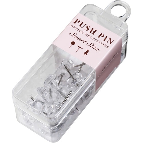 VELOS スマートスリム ダルマ画鋲 透明 15