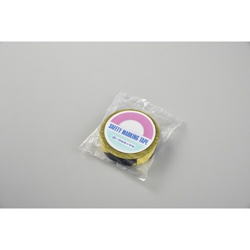 緑十字 クリーンルーム用ラインテープ 黄/黒 HC