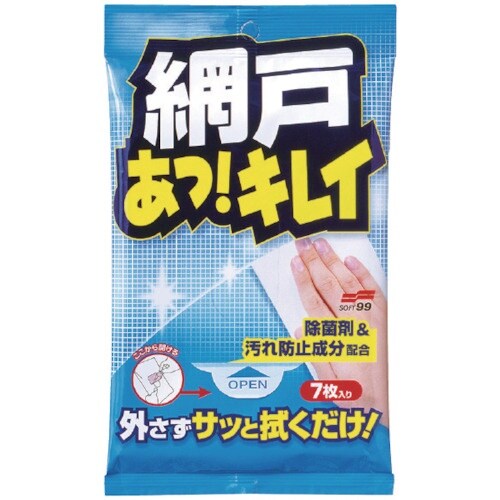 SOFT99 ウェットワイパー 網戸あっキレイ