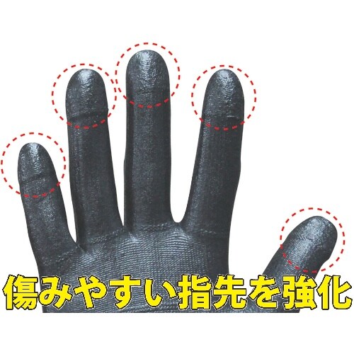 トワロン ニトリル背抜き手袋 フィールドタッチ S
