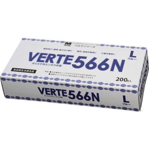 ミドリ安全 ポリエチレン使い捨て手袋 外エンボス