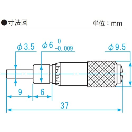 SK 快段目盛 マイクロメーターヘッド 測定範囲0