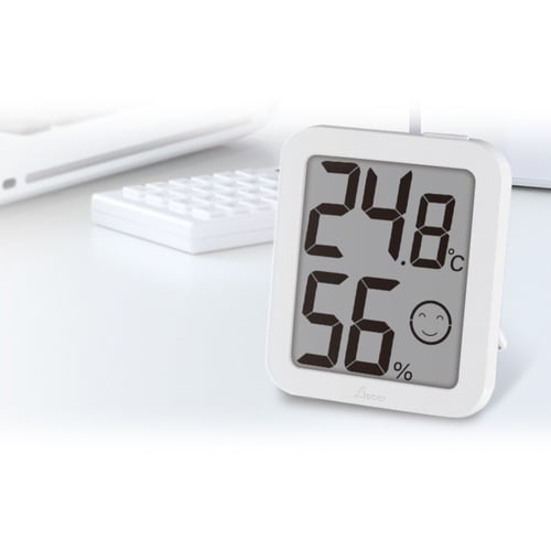 シンワ デジタル温湿度計 環境チェッカー ホワイト