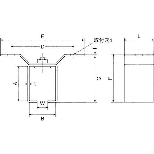 ヤボシ 天井受一連(ステンレス製) 5号