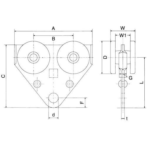 ヤボシ トロリー複車(スチール製) 3号
