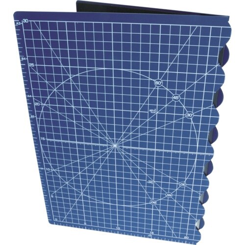 OLFA ふたつ折りカッターマットA3 ネイビー