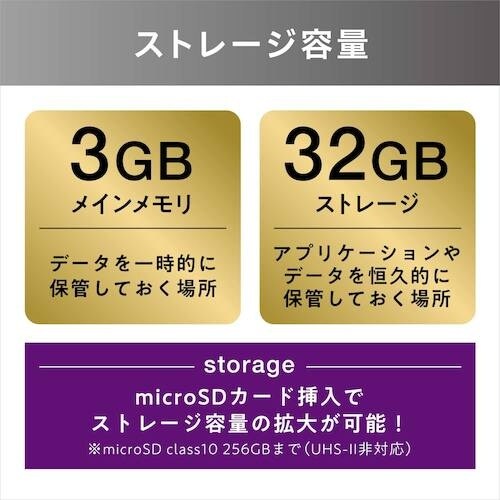 IRIS 102903 タブレット 8インチ ブラ