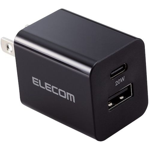 ELECOM AC充電器 USB PD準拠 20W