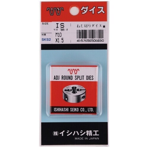 ISF パック入 ねじ切り丸ダイス 38径 メート