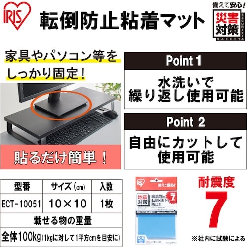 IRIS 527219 転倒防止粘着マット ECT