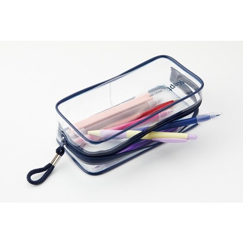 レイメイ Keptクリアペンポーチネイビー