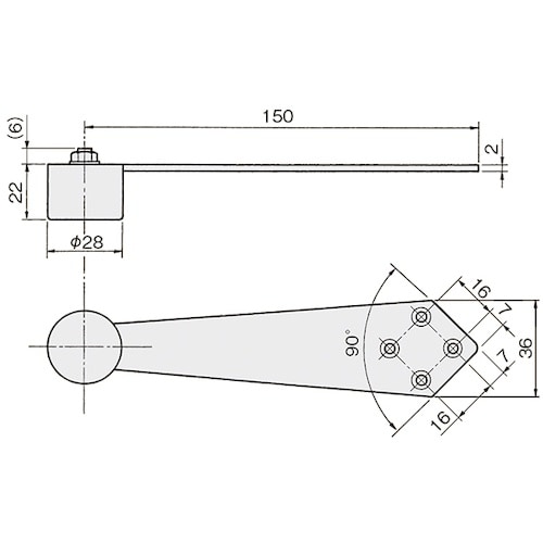 ATOM LR戸当り 生地ヘアーライン 白ゴム
