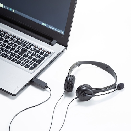 SANWA USBヘッドセット