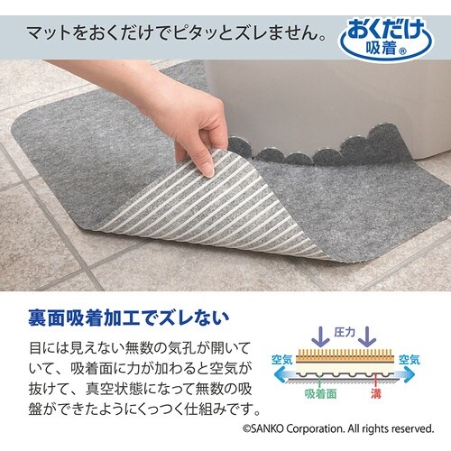 サンコー 床汚れ防止マット 5枚組