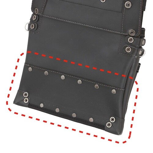 タジマ セフツイン腰袋 本革 釘袋 3段大