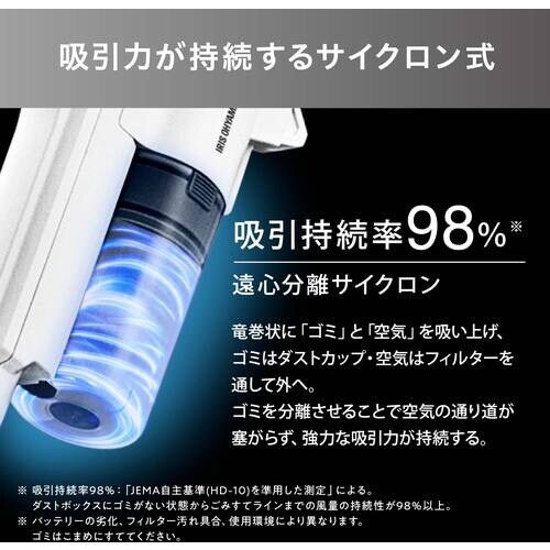 IRIS 296971 充電式サイクロンスティック