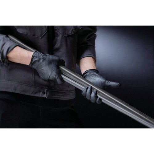 バリアローブ ニトリルグローブIGAブラックパウダ