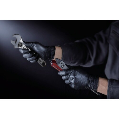 バリアローブ ニトリルグローブIGAブラックパウダ