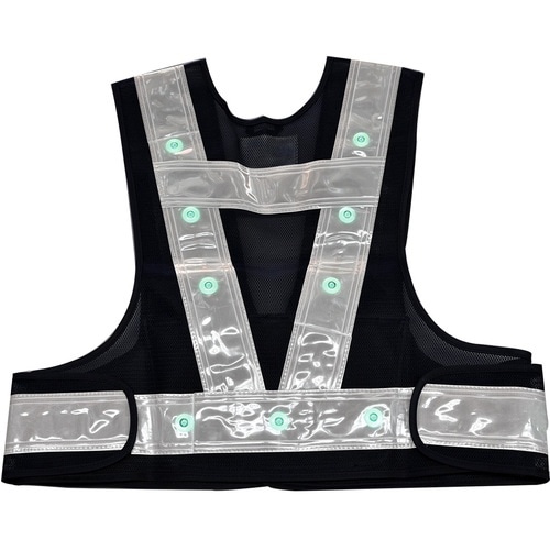 ミズケイ 多機能ベスト「光るんです」ショート丈 緑