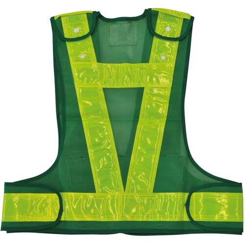 ミズケイ 多機能ベスト(緑/黄)
