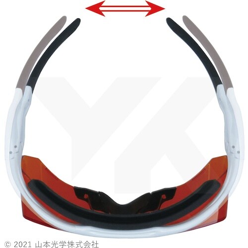 YAMAMOTO レーザー光用遮光一眼形めがね ロ