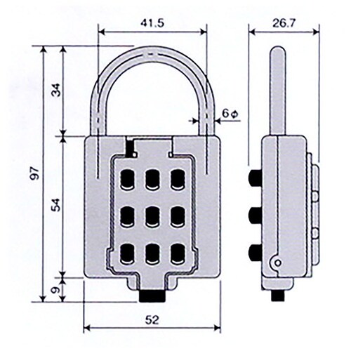 WAKI 可変プッシュボタン錠