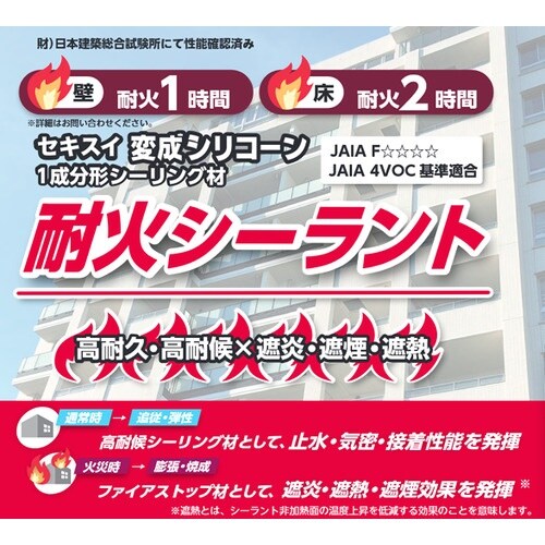 積水 セキスイ変成シリコーン耐火シーラント ホワイ