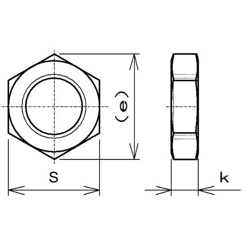 ラクテム 小形六角ナット SUS304 細目 M1