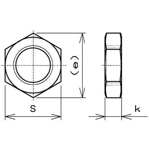 ラクテム 小形六角ナット SUS304 細目 M1