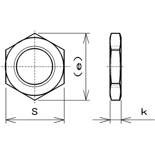 ラクテム 小形六角ナット SUS304 細目 M1