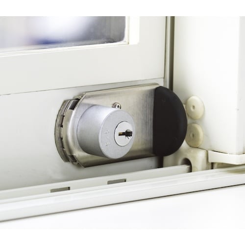 NLS 窓用防犯錠 ファスナーロック シルバー 鍵