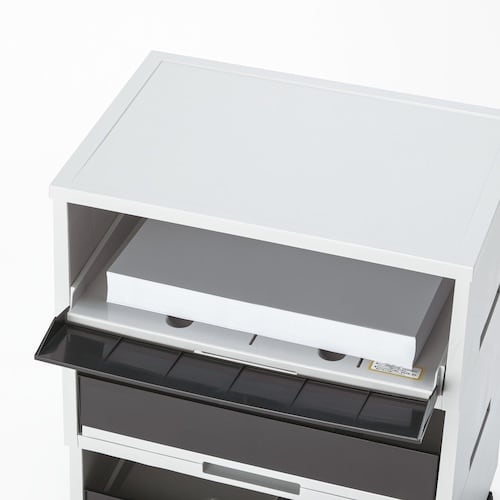 テラモト ペーパー分類ボックス ダークグレー