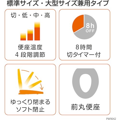 SANEI 前丸暖房便座