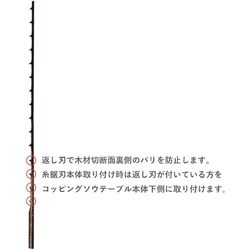 PROXXON 糸鋸刃中目10本(24山返し刃付)