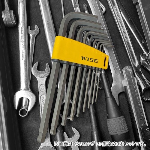 WISE ボールポイント 黒染め7本セット(セミロ