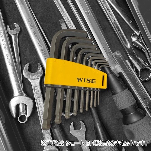 WISE 六角レンチ 黒染め9本セット(ショート)