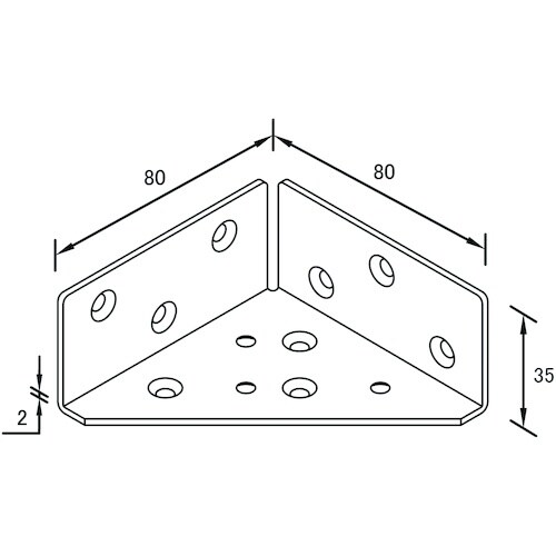 DAIDOHANT 2×4サポート コーナー金物