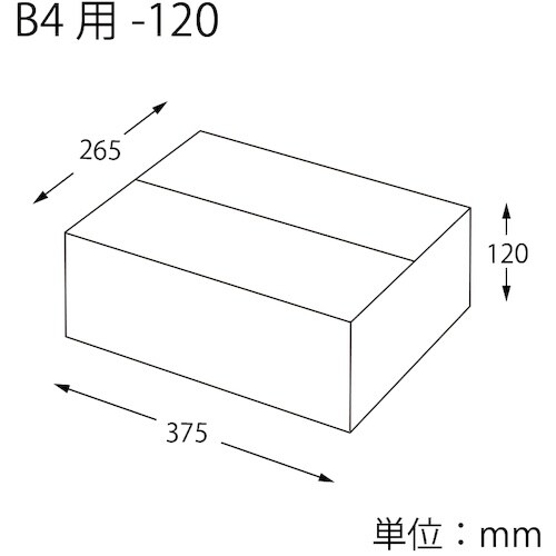 HEIKO 段ボール B4用−120 スリム 白無