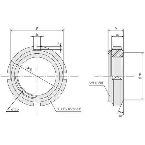 冨士精密 FINE U−NUT M20×1 SS4