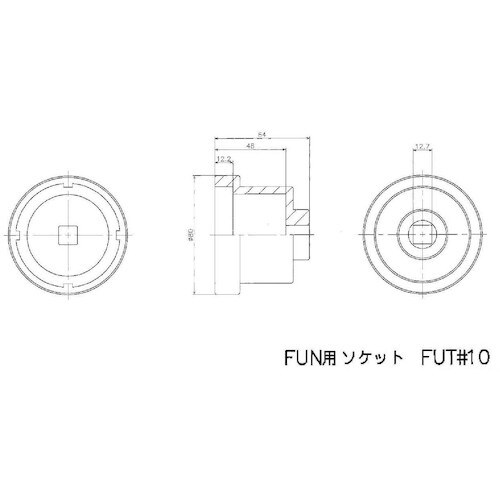 冨士精密 FINE U−NUT用専用ソケットM50