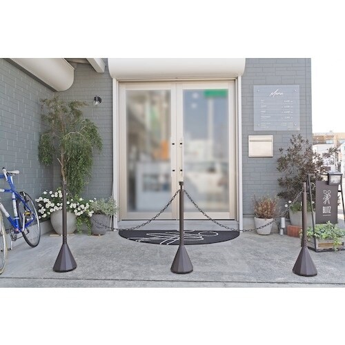 ミツギロン スマートチェーンポール ダークブラウン