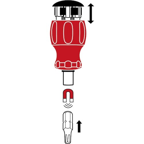 PBスイスツールズ ビット差替ドライバー スタビー