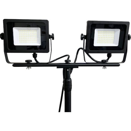 富士倉 三脚付W投光器100W