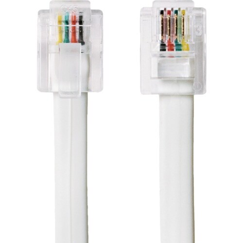 MCO 電話機コード 6極4芯 20m 白