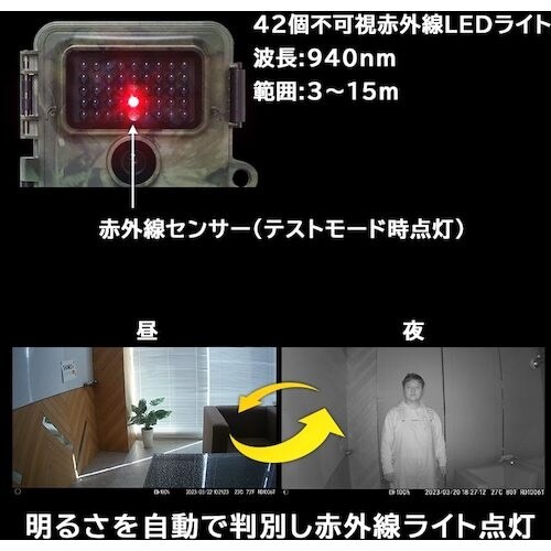 サンコー 置くだけ簡単「トレイル防犯カメラ」