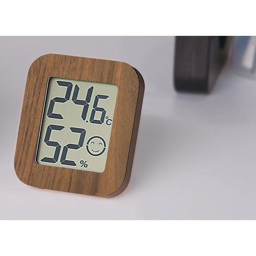 シンワ デジタル温湿度計 環境チェッカー ミニ 木