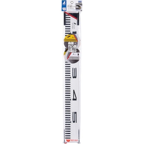 シンワ 内寸標尺 アルミ製 1m 巾60mm