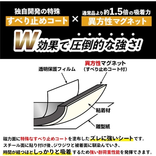 マグエックス 超強力マグネットシート ゼロスリップ