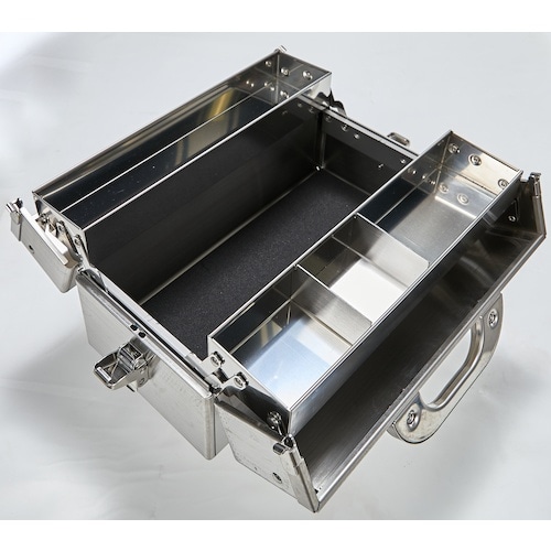 TRUSCO ステンレス両開きツールボックス 二段